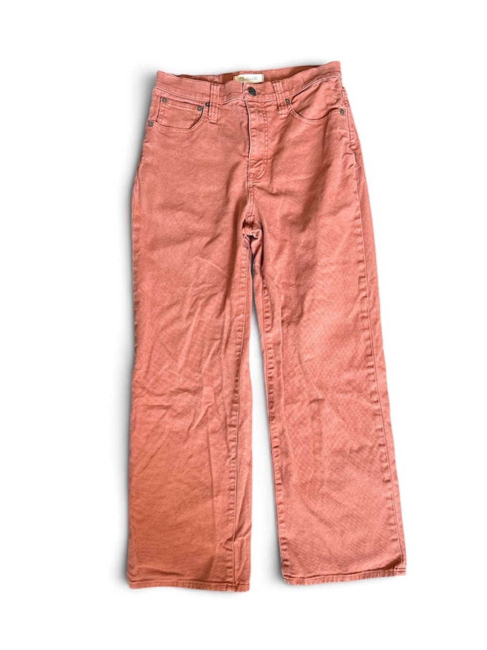 Madewell Women's High-Rise Straight Jeans - Terra Cotta size 28